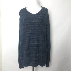 🎁 Rock & Republic Blue V neck Size XL Long SLeeve Men’s Sweater